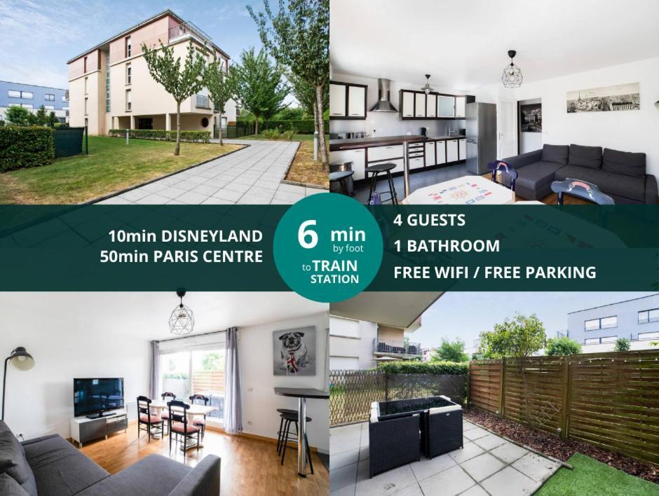 Les Paves De Prague - Appartement Pour 4 A 10 Minutes De Disneyland Paris Montévrain Exteriér fotografie